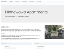 Tablet Screenshot of minnewawa-apts.com